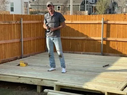 Deck Set 1: frame to finished platform after IMG_4507