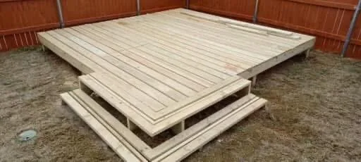 Deck Set 1: frame to finished platform after IMG_4519