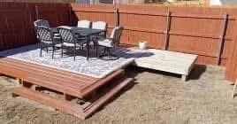 Deck Set 1: frame to finished platform after IMG_4520