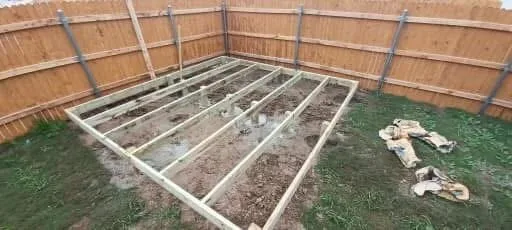 Deck Set 1: frame to finished platform before / in progress IMG_4500
