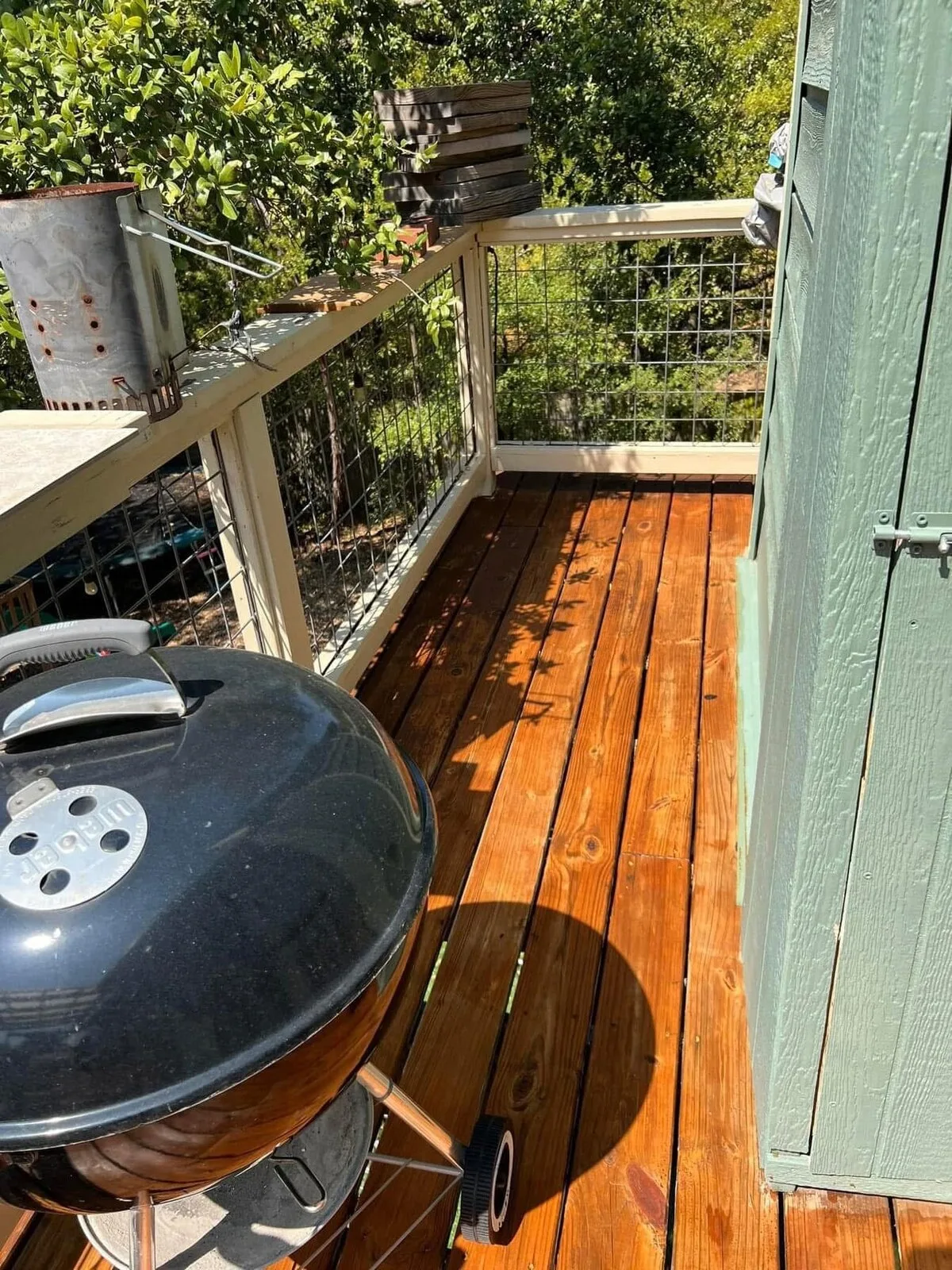 Deck Set 4: worn deck to refreshed finish after IMG_4518