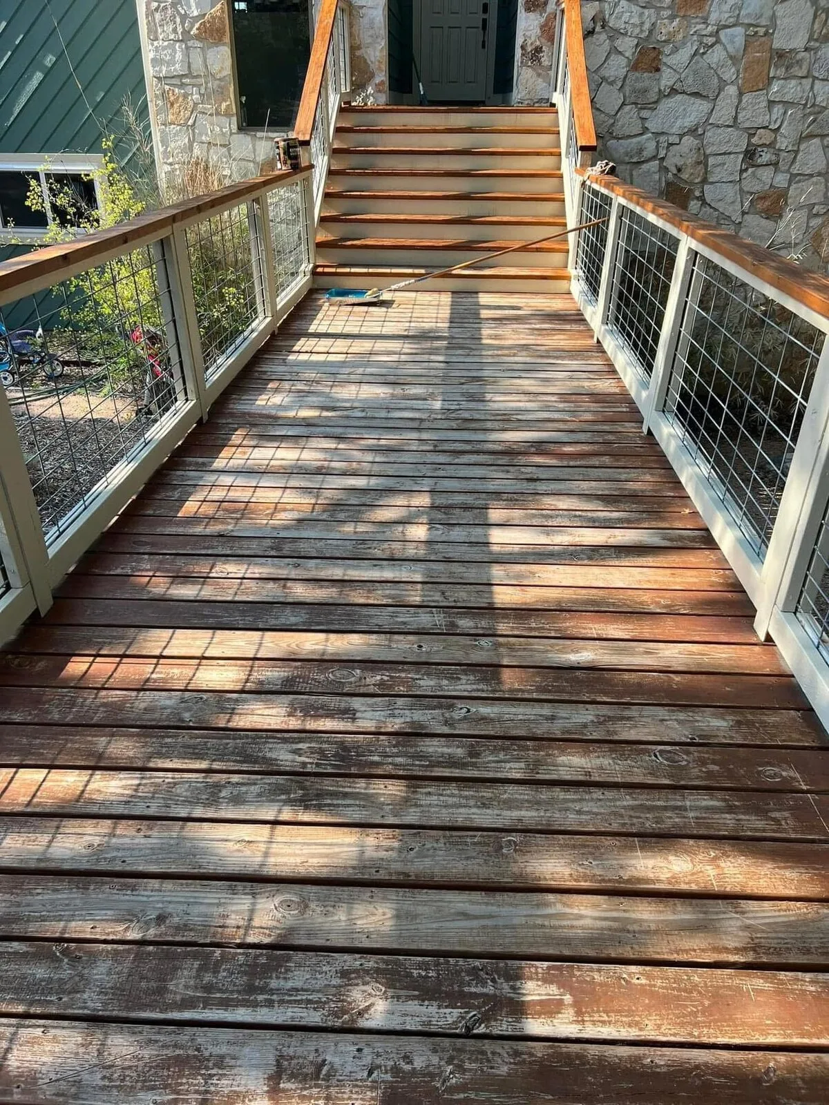 Deck Set 4: worn deck to refreshed finish before / in progress IMG_4501