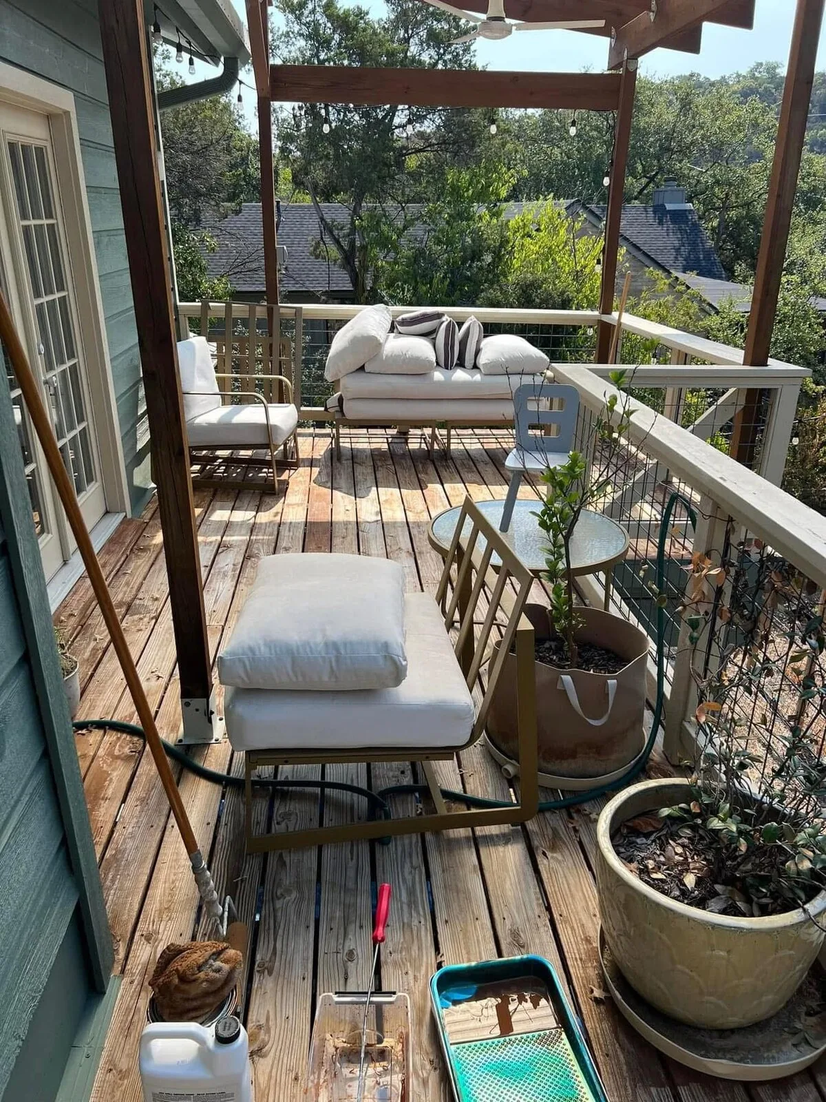 Deck Set 4: worn deck to refreshed finish before / in progress IMG_4502