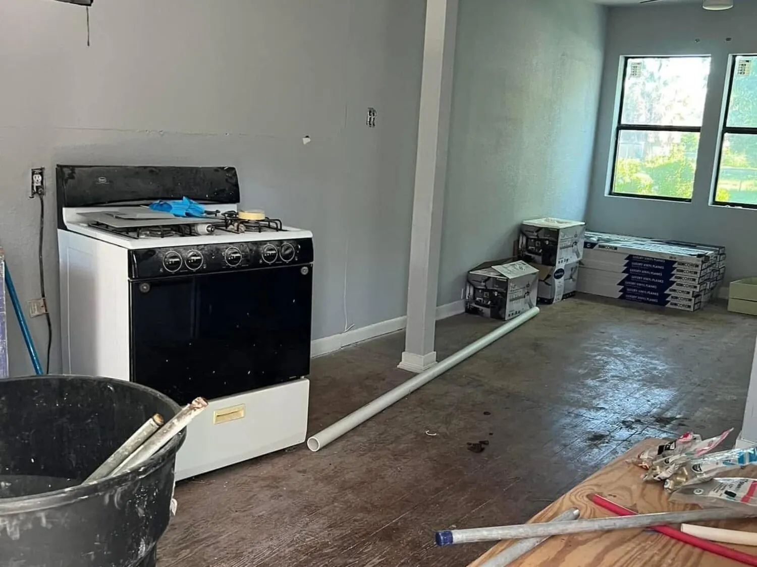 Open room before full remodel