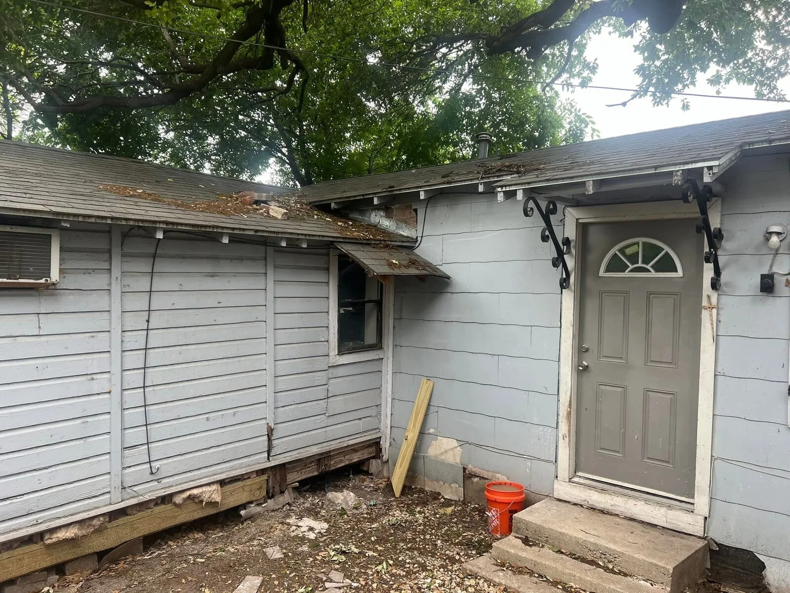 Full Scope Remodel 2: small-home rehabilitation before or in-progress condition IMG_4726