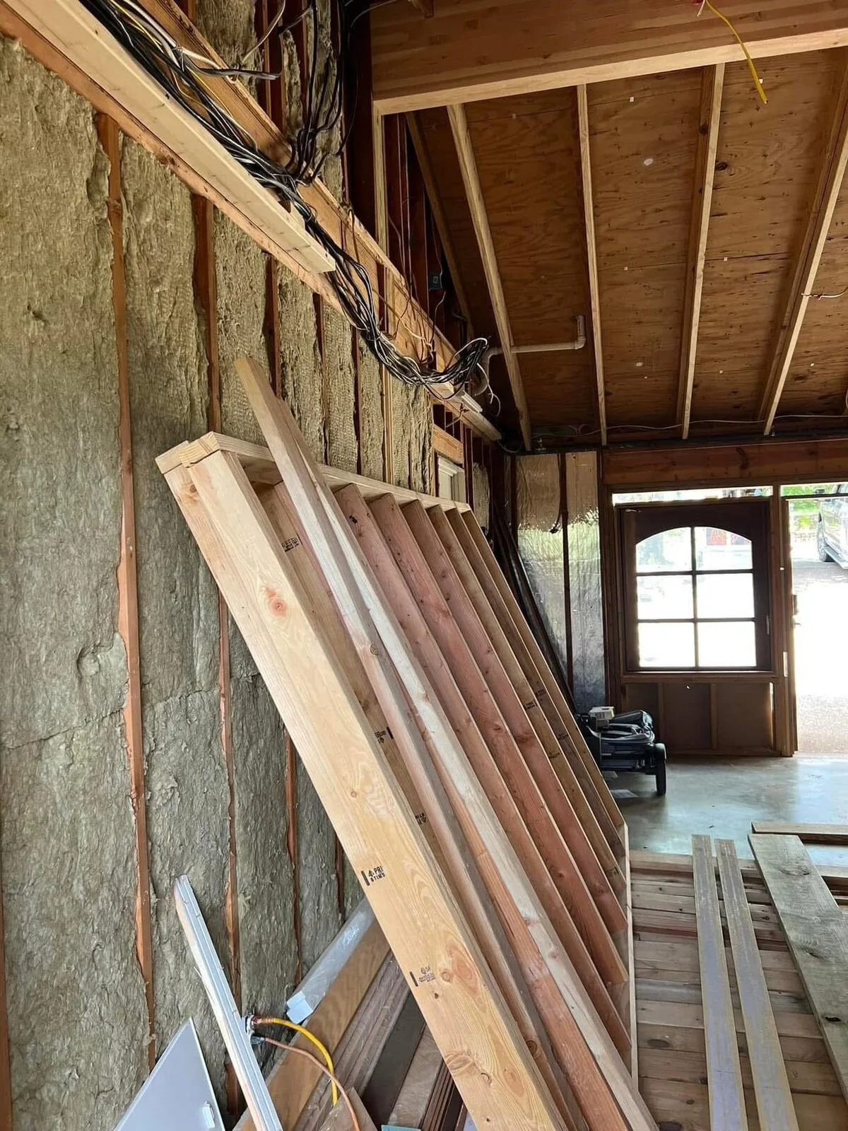 Garage Major Remodel: shell to finished loft space before / in progress IMG_4455