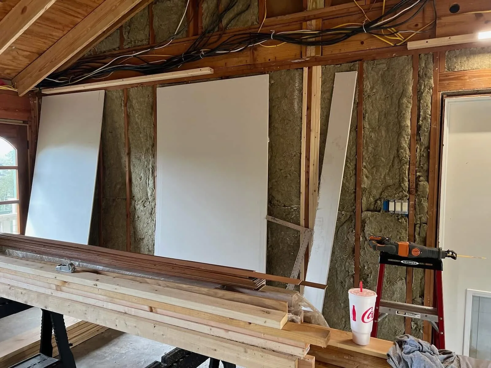 Garage Major Remodel: shell to finished loft space before / in progress IMG_4459